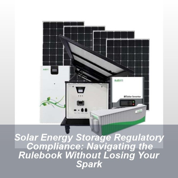 Solar Energy Storage Regulatory Compliance: Navigating the Rulebook Without Losing Your Spark